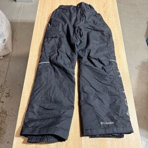 Columbia Kids Black winter Ski Snowboarding Snow Pants Size Medium EUC